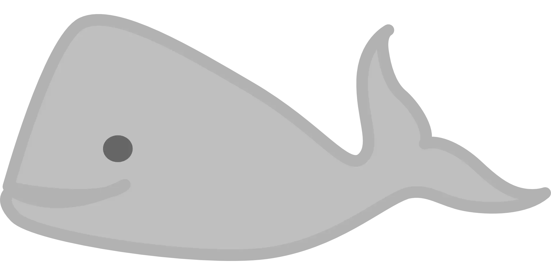 Gray Whale Cartoon Icon