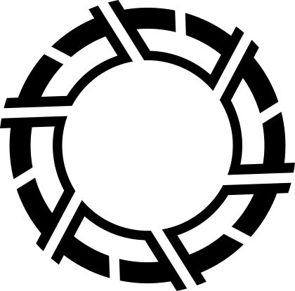 Minimalistic Black Circular Logo Design
