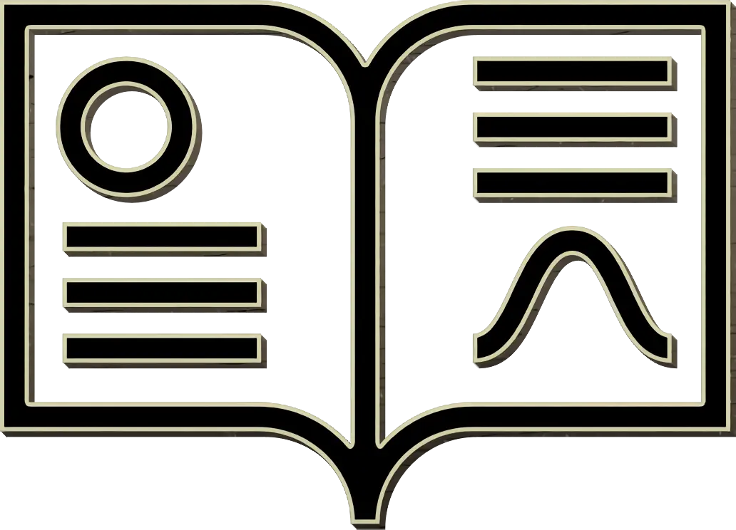 Open Book Illustration Icon
