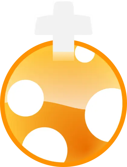 Orange Christmas Ornament