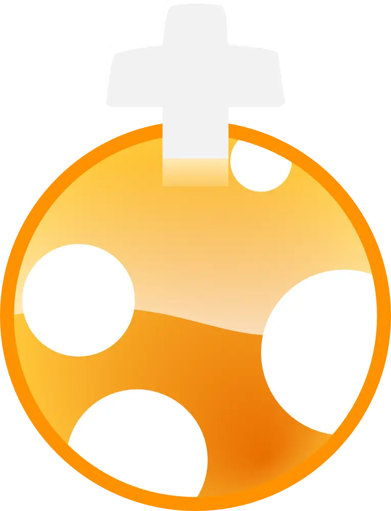 Orange Christmas Ornament