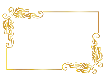 Ornamental Golden Frame Decoration