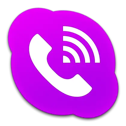 Purple Phone Call Icon