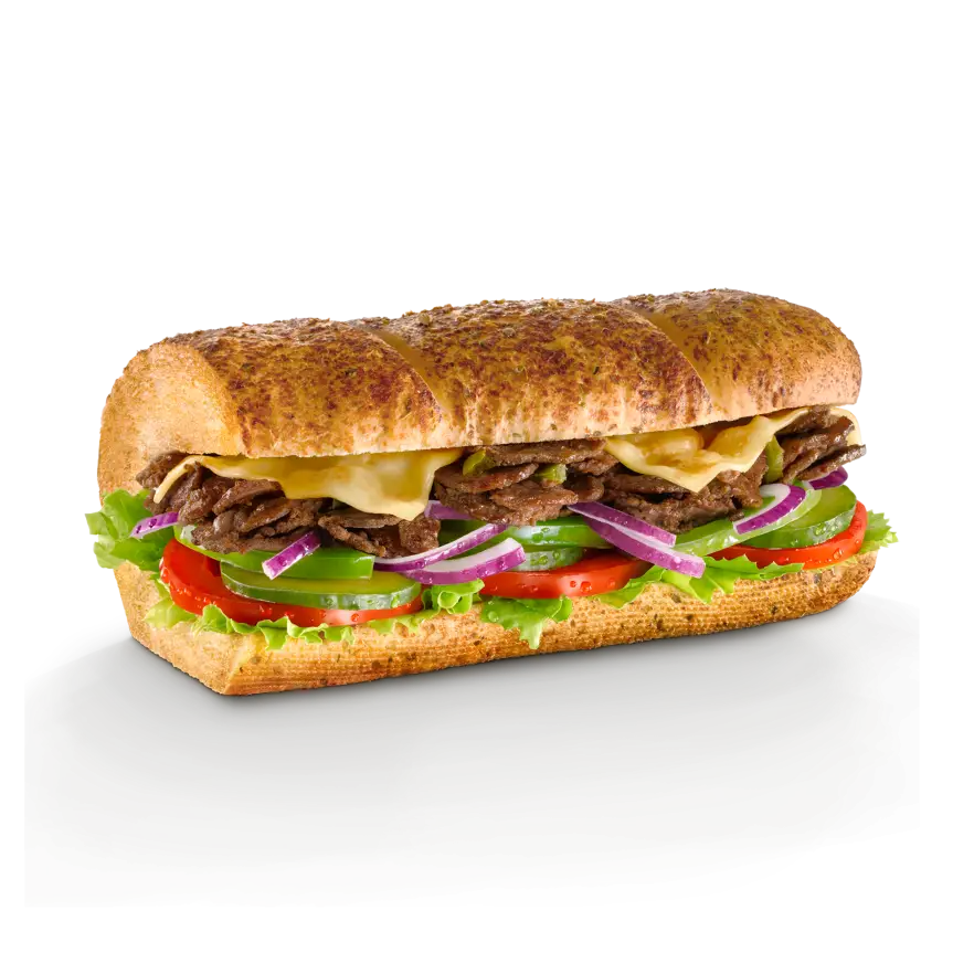Tasty Sub Sandwich with Vegetables