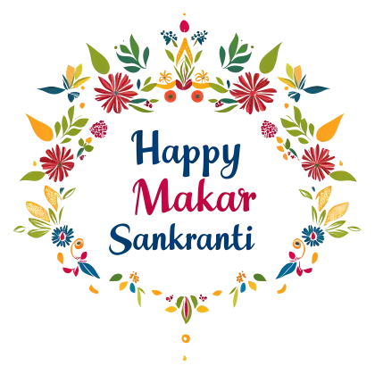Colorful Makar Sankranti Festival Decoration