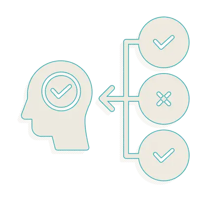 Decision-Making Process Illustration with Flowchart