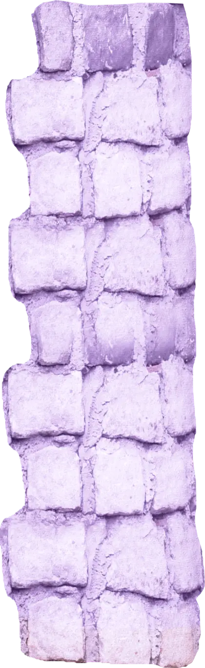 Purple Stone Wall