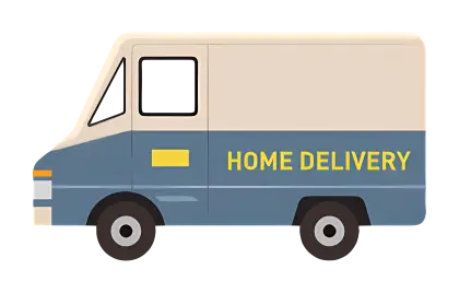 Home Delivery Van Illustration