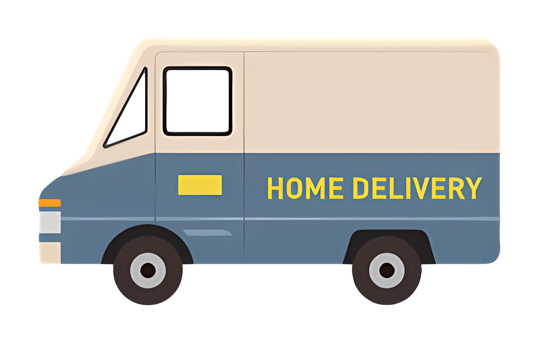 Home Delivery Van Illustration