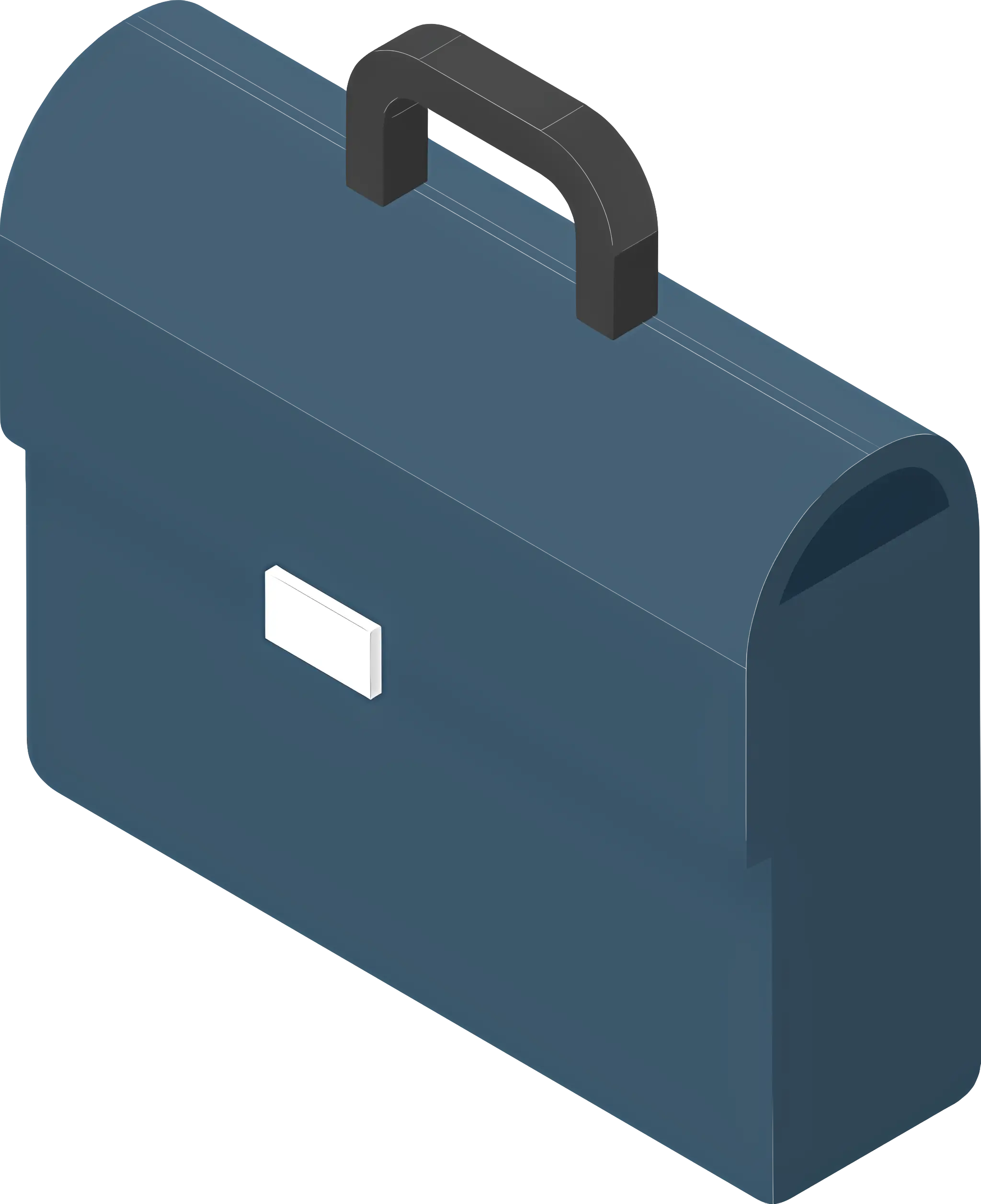 Blue Briefcase Illustration