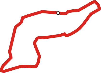 Red Outline of Race Track