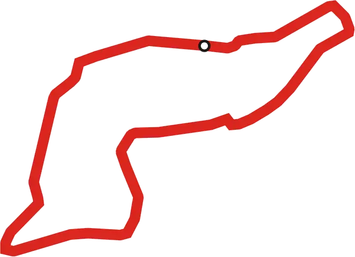 Red Outline of Race Track