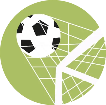 Soccer Ball in Goal Net