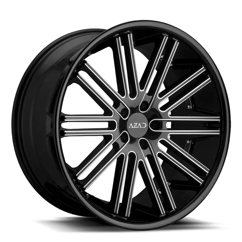 Black Alloy Wheel with Modern Design