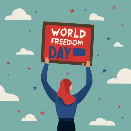 World Freedom Day Poster