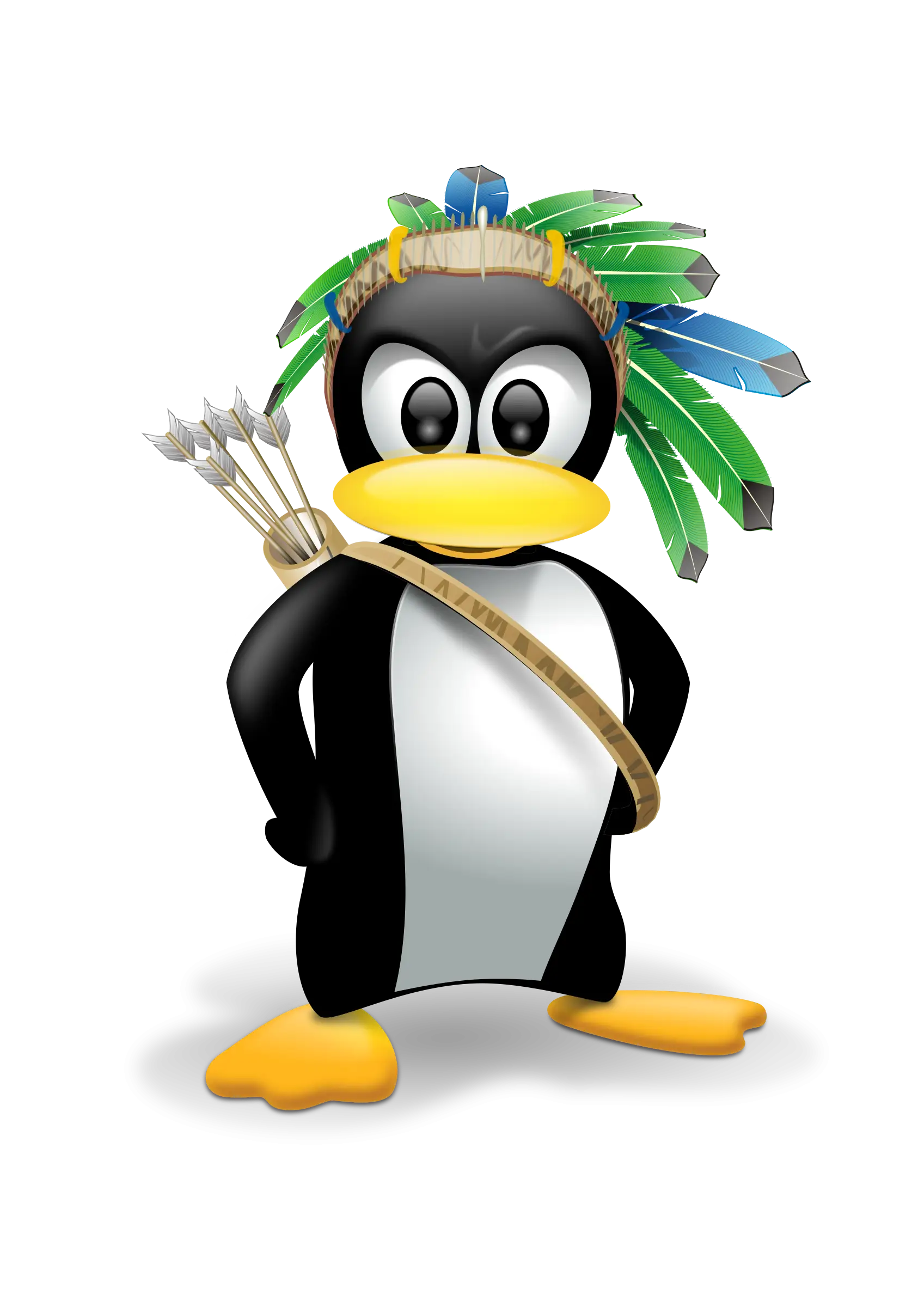 Penguin with Headdress for Fun Adventures