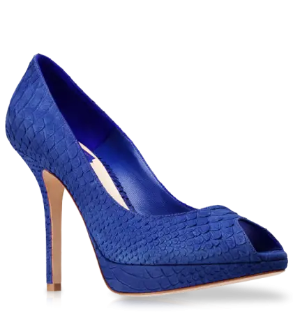 Blue Texture High Heel