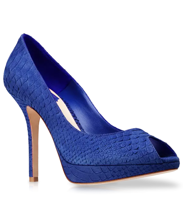 Blue Texture High Heel