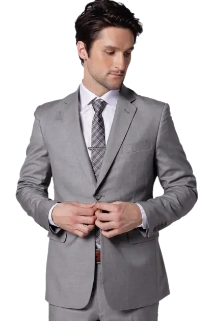 Man in Grey Business Suit