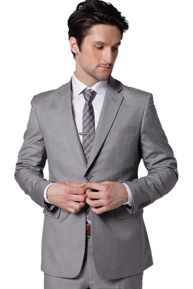 Man in Grey Business Suit