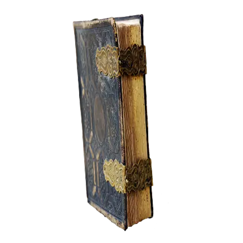 Antique Old Book with Metal Clasps