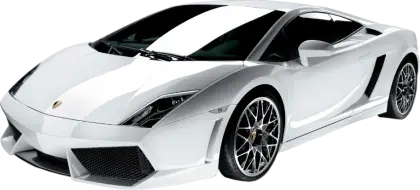 White Sports Car with Sleek Design