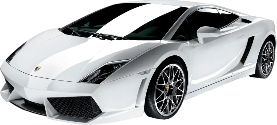 White Sports Car with Sleek Design