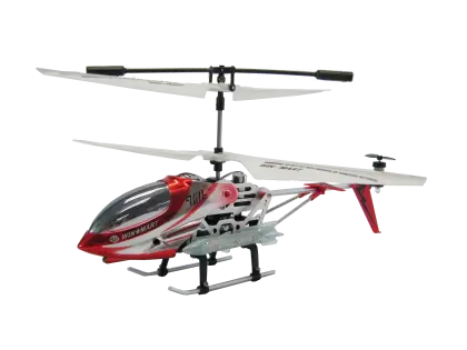 Red and White Remote Control Helicopter Toy