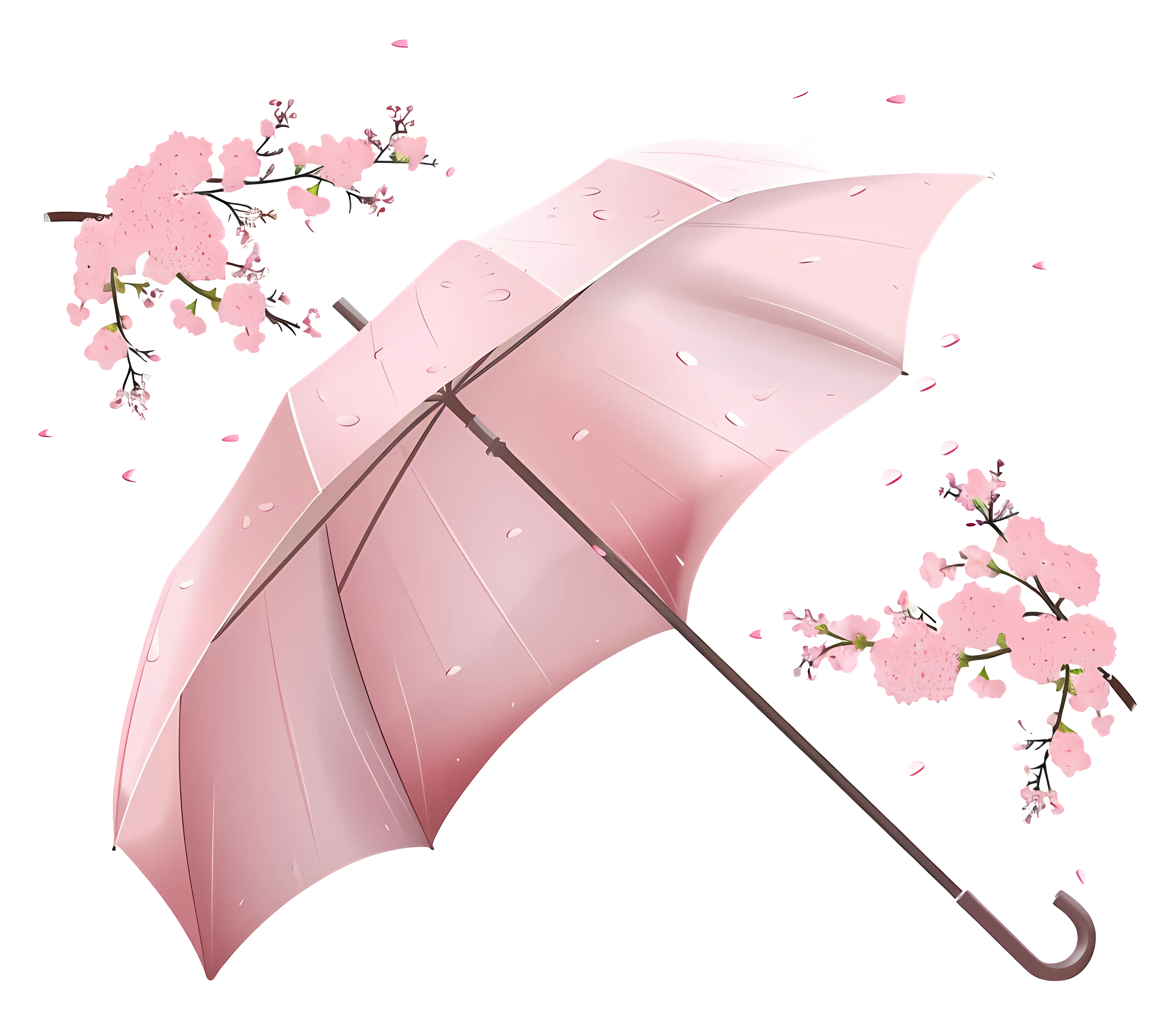 Pink Umbrella with Cherry Blossoms