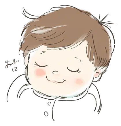 Smiling Cartoon Baby Face