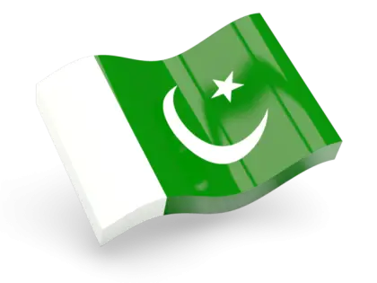 3D Illustration of Pakistan Flag