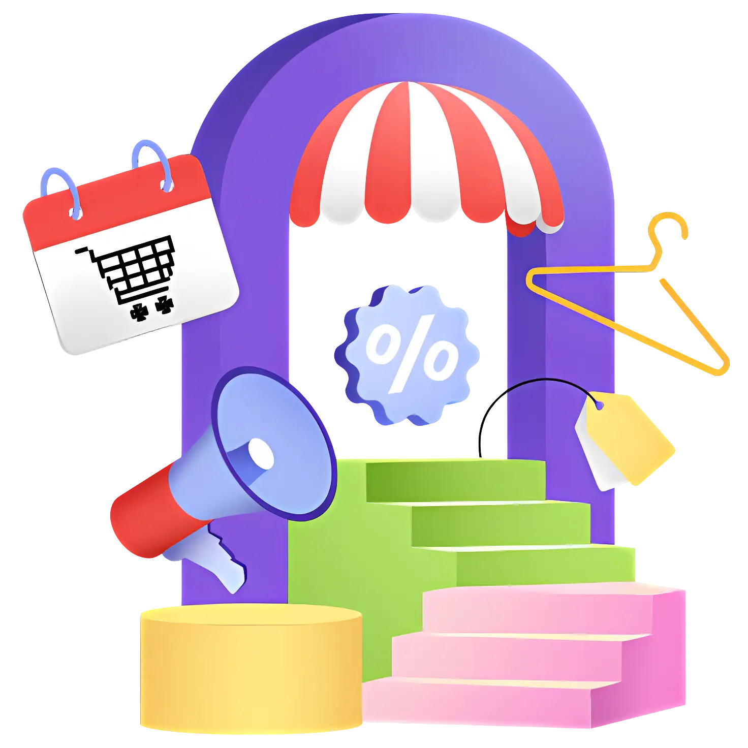 Colorful Shopping Icons