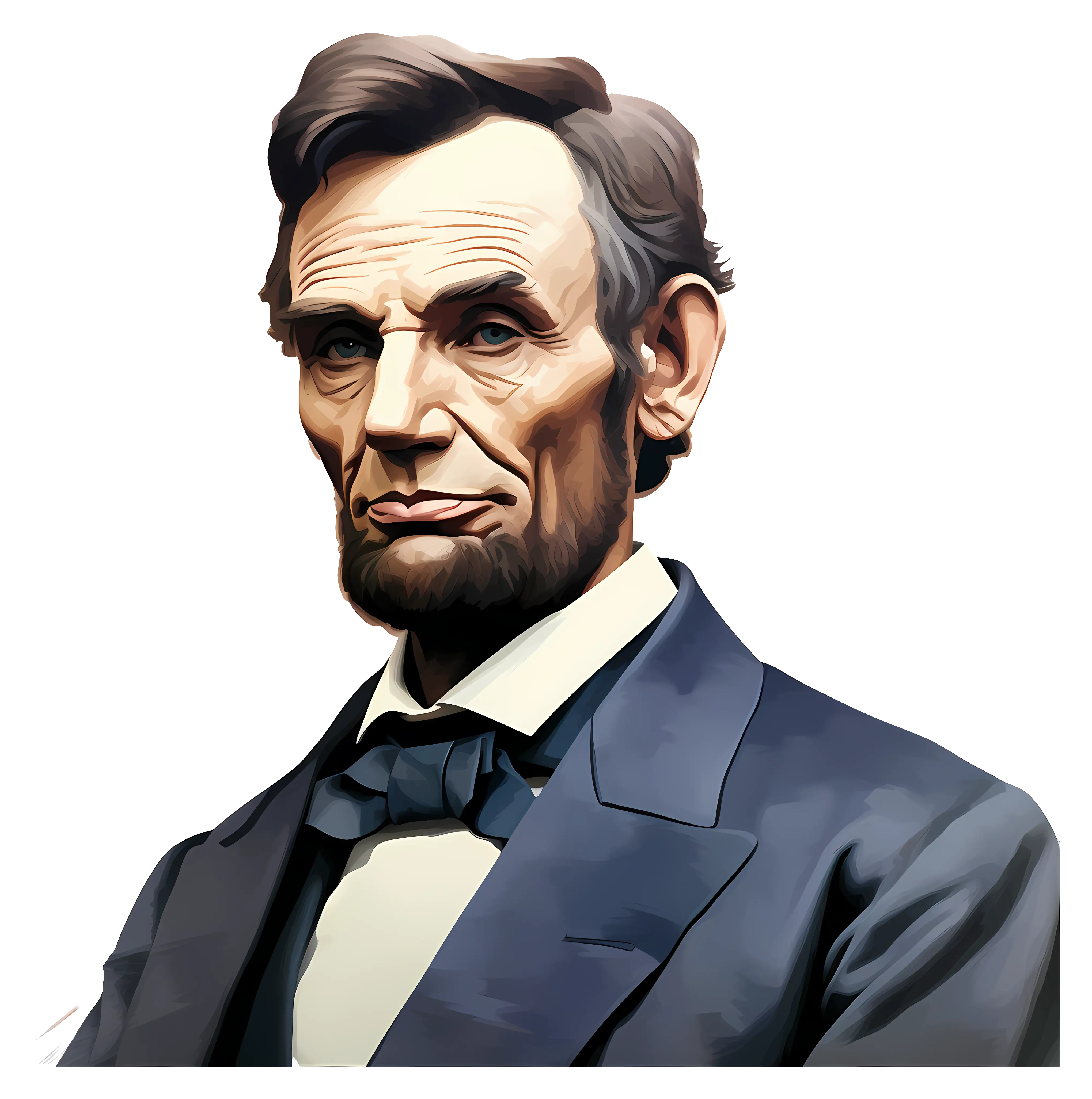 Portrait Illustration of a Gentleman in Formal Attire