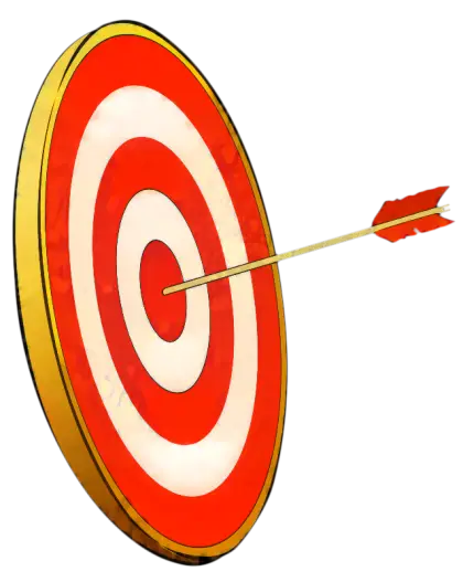 Red Arrow in Center of Target