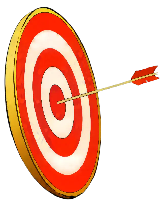 Red Arrow in Center of Target