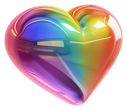 Colorful Rainbow Heart