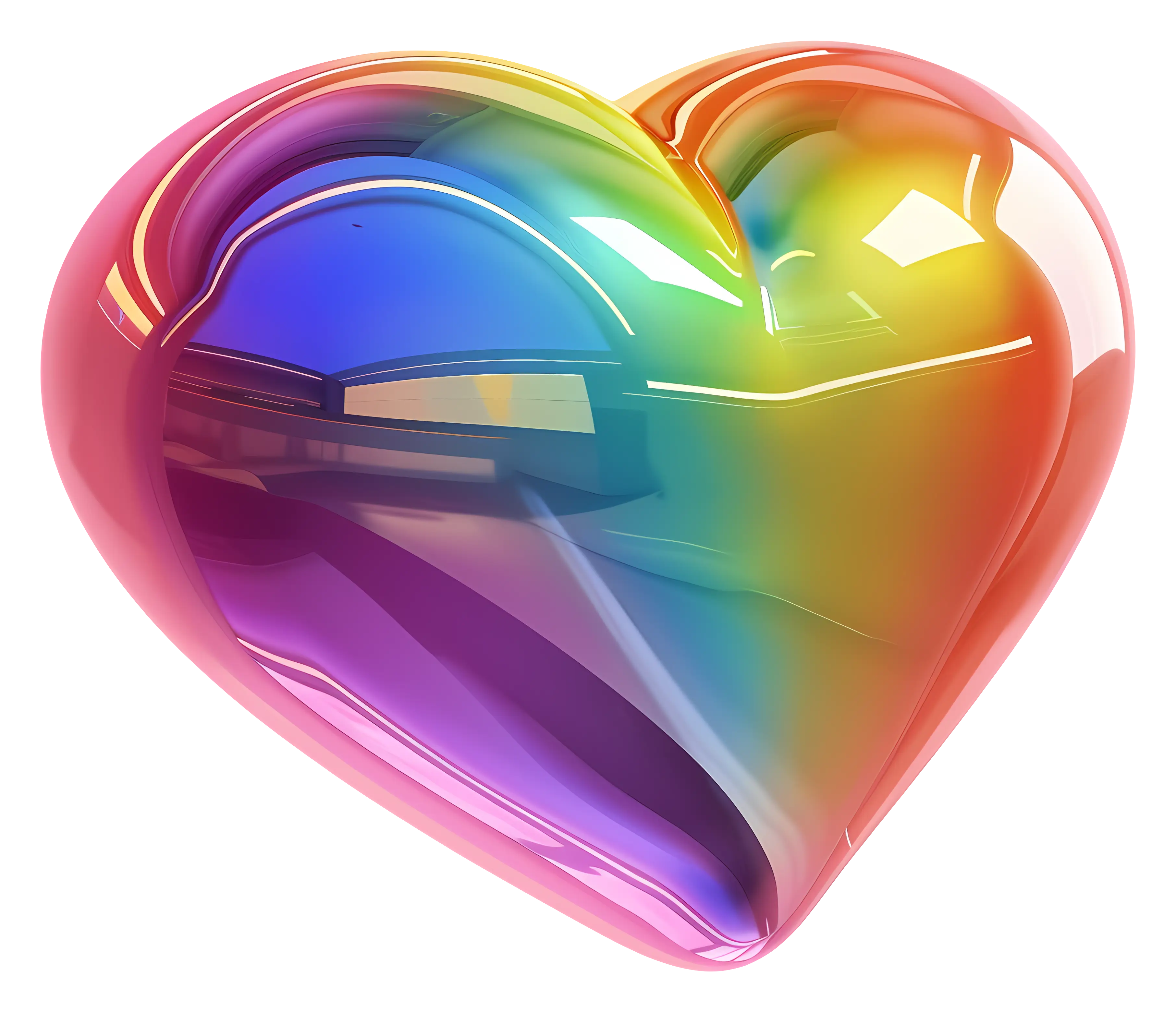 Colorful Rainbow Heart