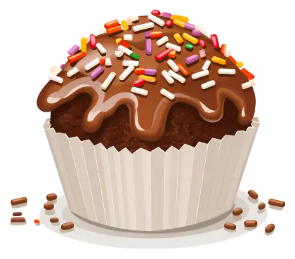 Chocolate Cupcake with Sprinkles