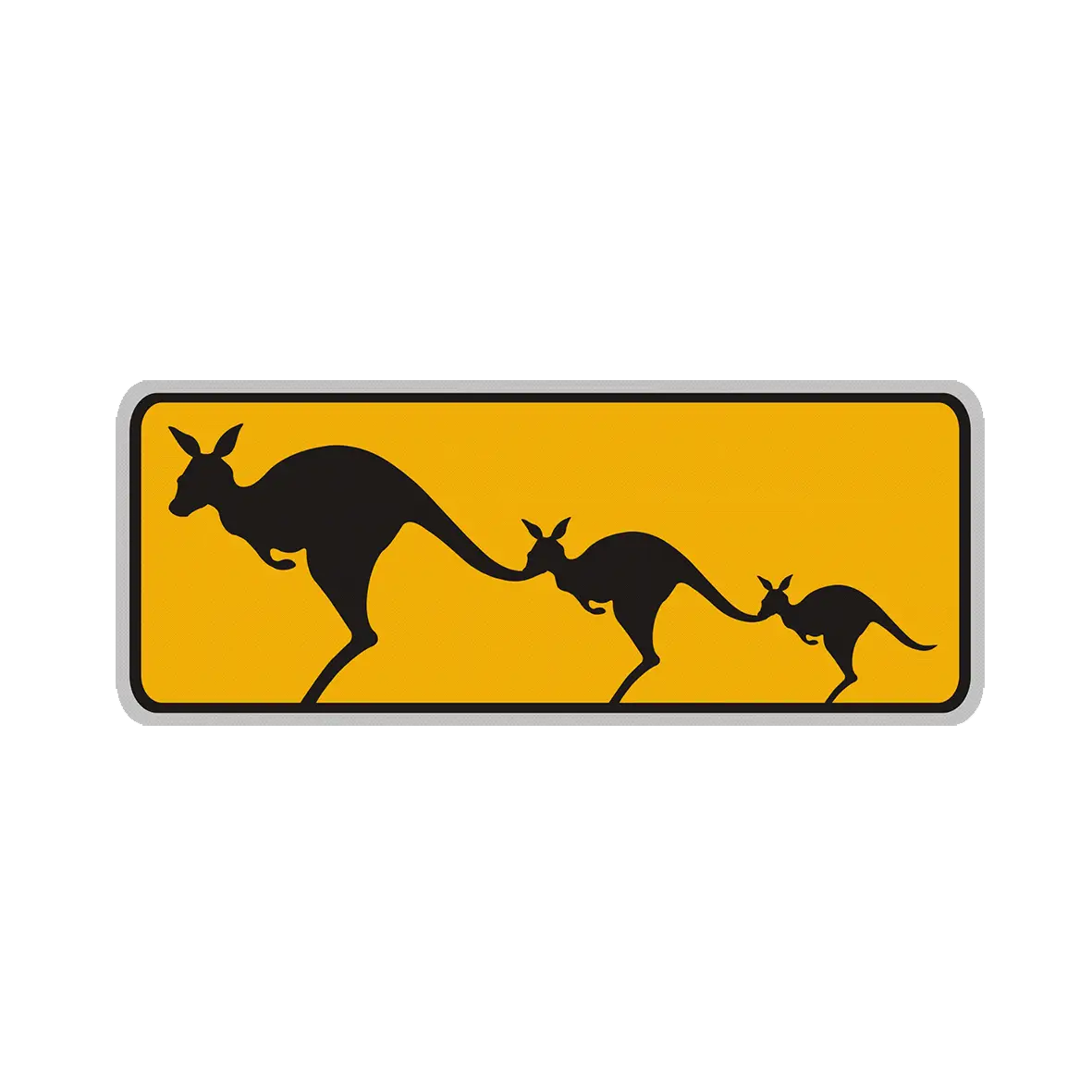Kangaroo Road Sign