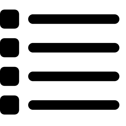 Black Bullet Point List Symbol