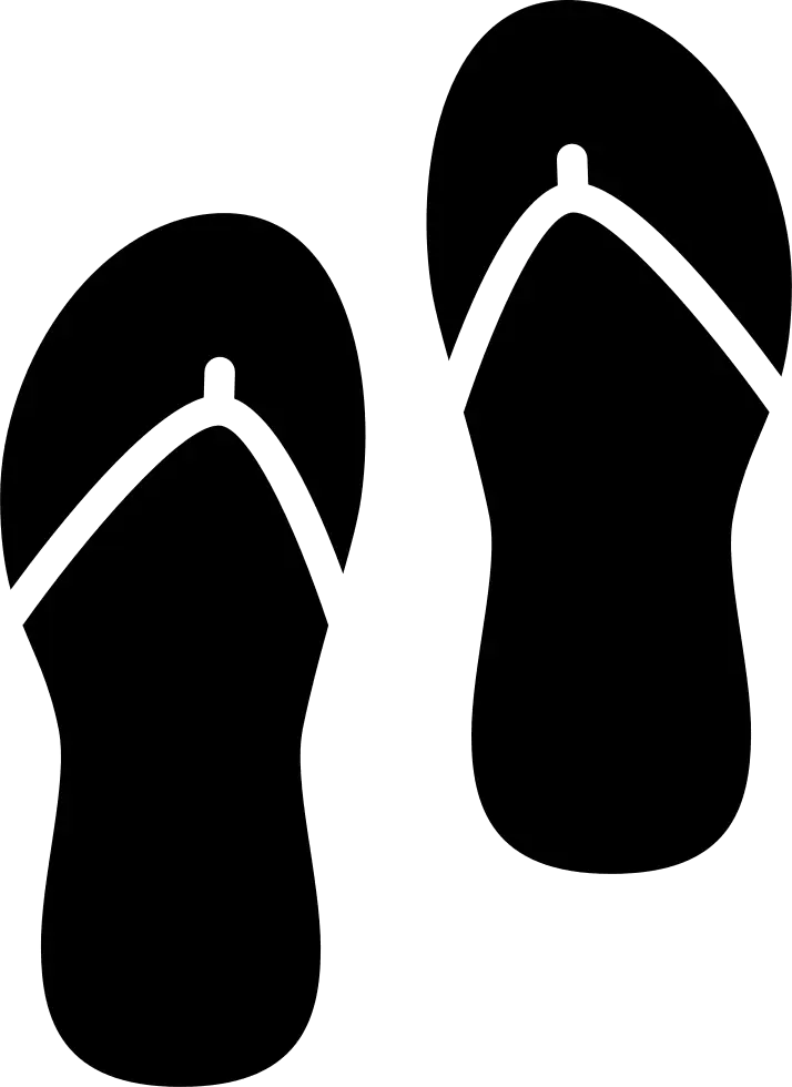 Black Flip Flops