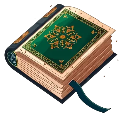 Green Book with Ornate Cover