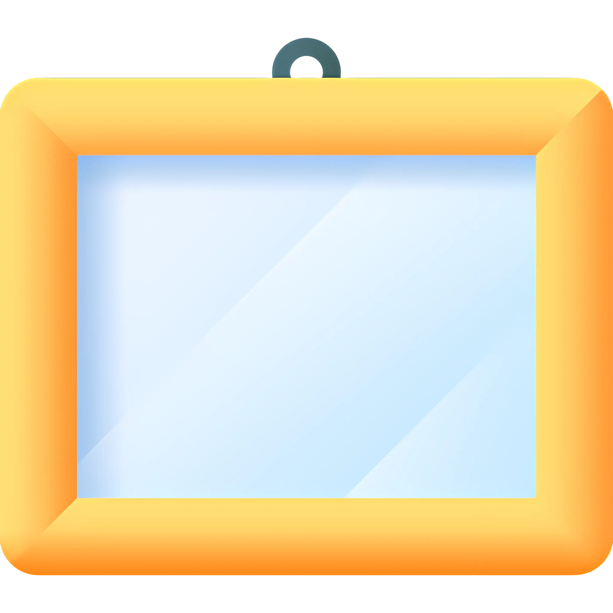 Yellow Picture Frame for Wall Display