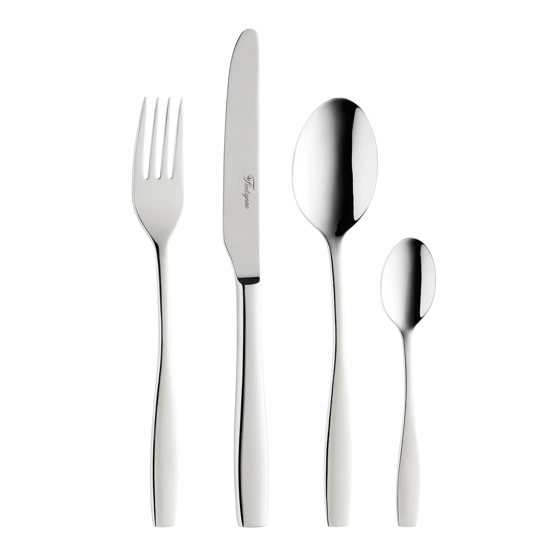 Elegant Silver Cutlery Set