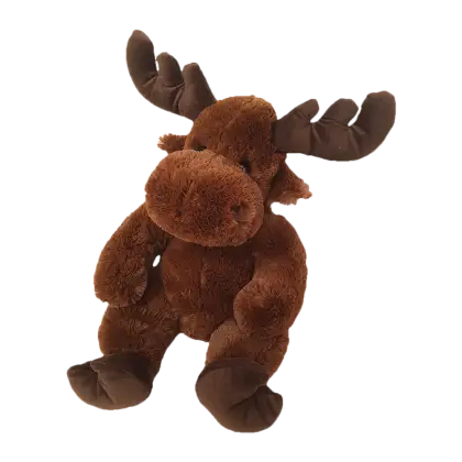 Cute Brown Stuffed Moose Toy