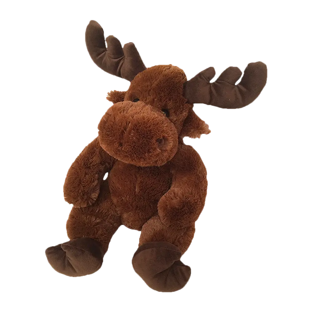Cute Brown Stuffed Moose Toy