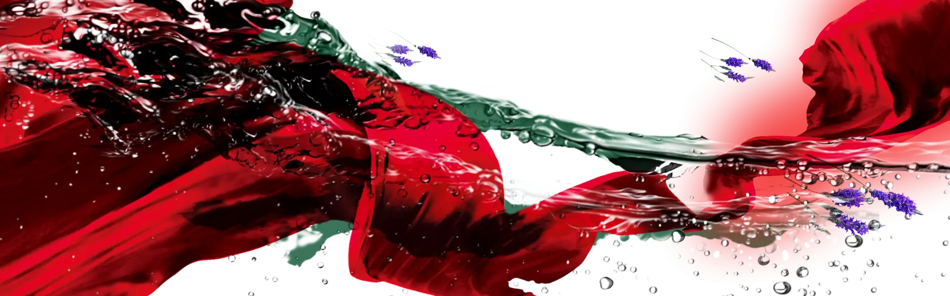 Abstract Art with Red and Green Splashes