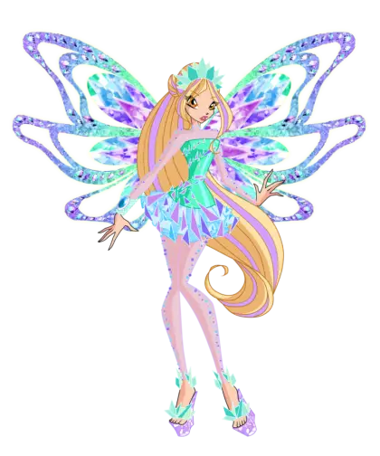 Beautiful Fairy Character with Wings