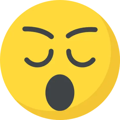 Sleepy Face Emoji with Closed Eyes