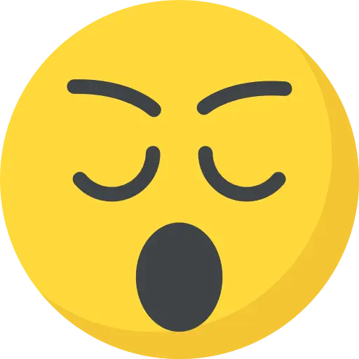 Sleepy Face Emoji with Closed Eyes